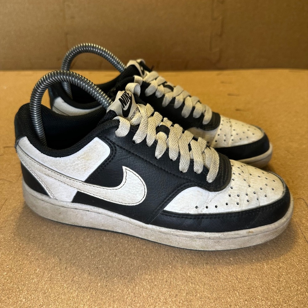 Nike Court Vision Low Black White Panda‎ Sneakers DH3158-003 Womens Size 6
